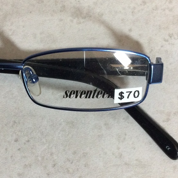 NWT Seventeen royal blue retro metal eyeglasses new old stock - Picture 14 of 16